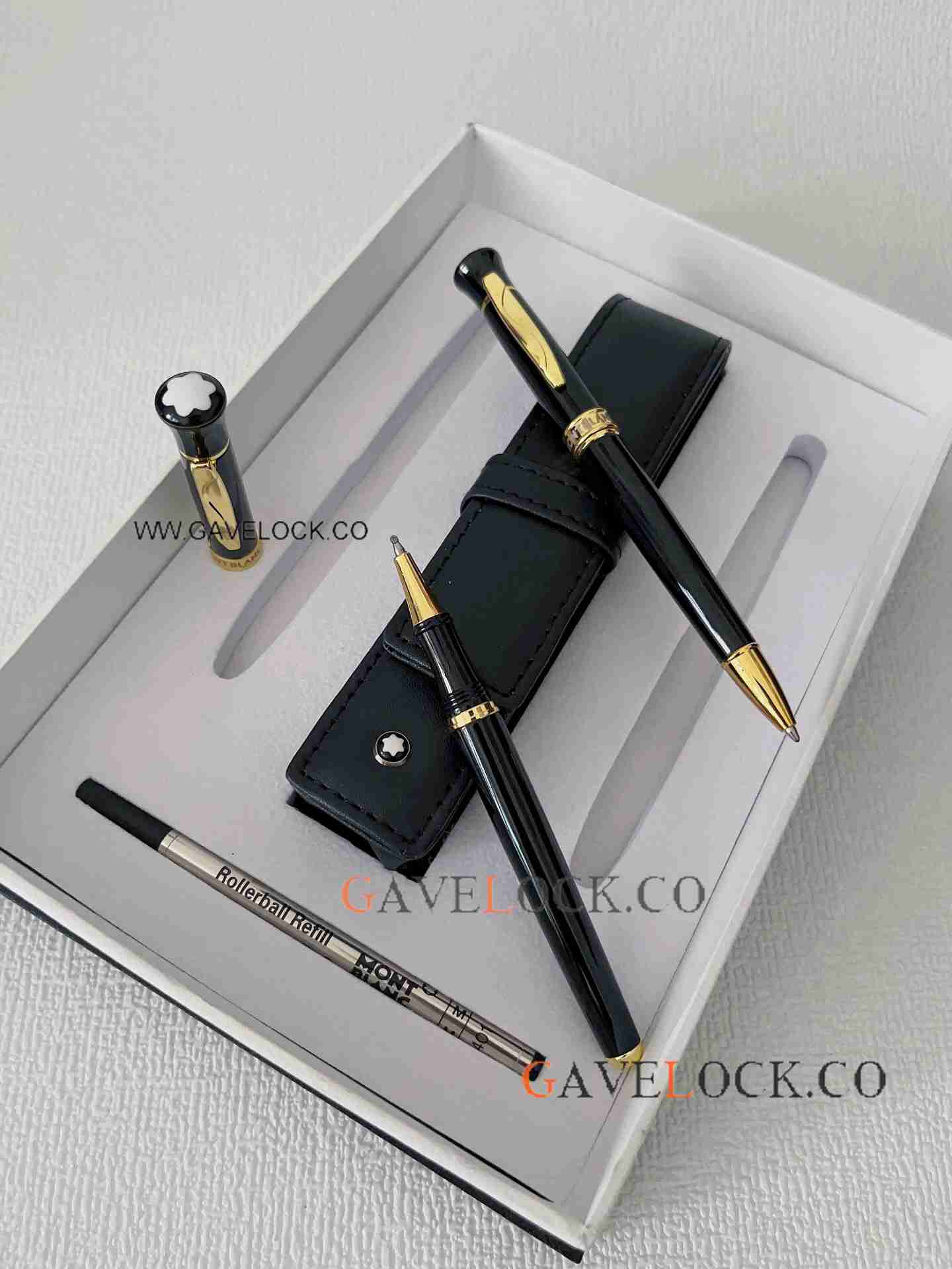 Buy AAA Mont Blanc Writers Edition Ballpoint, Rollerball, Pen Pouch and Refill Set